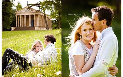 Engagement photoshoot in Stowe Gardens