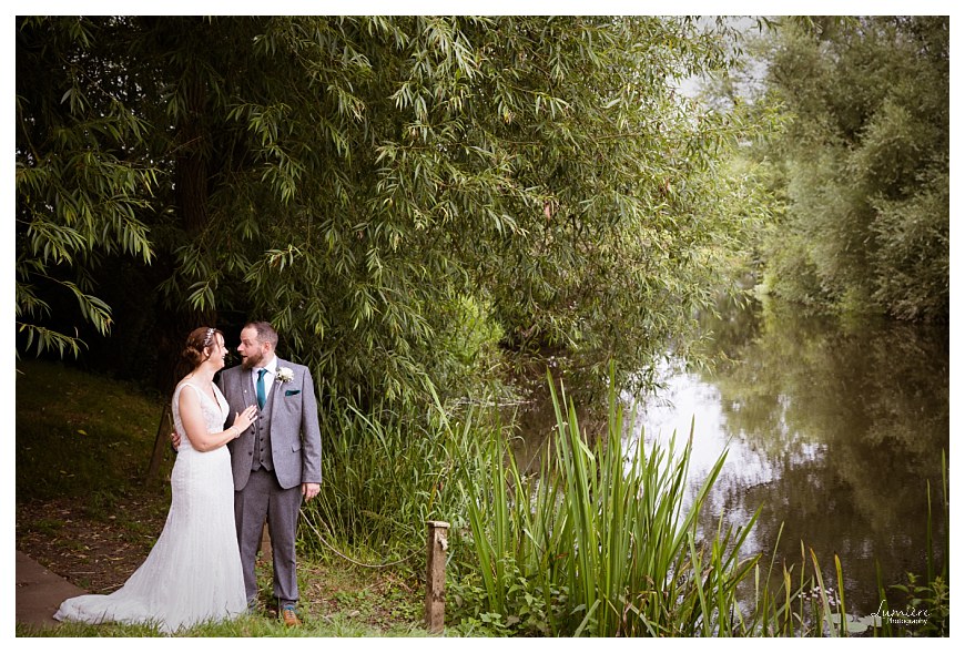 Relaxed Quorn Country Hotel Wedding - couple photos in the gardens
