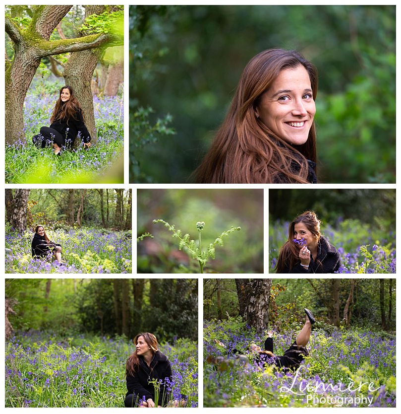 un portraits in the bluebells woods in Loughborough