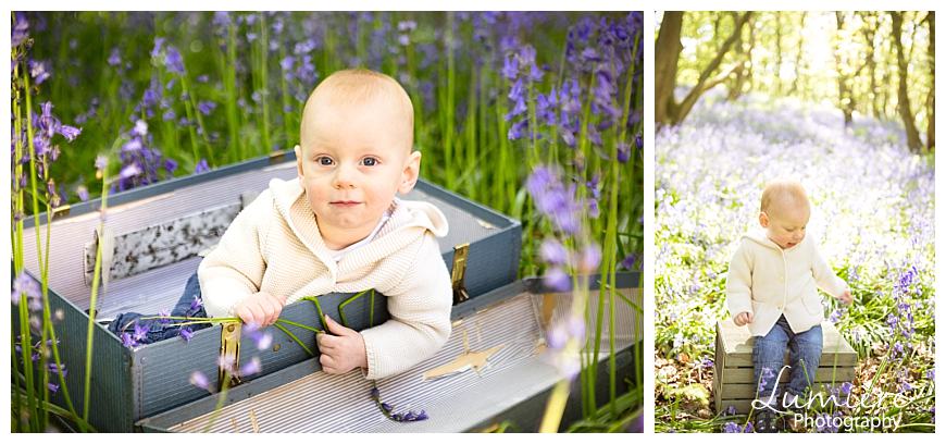 bluebells family photoshoot in Leicestershire