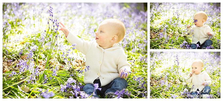 bluebells photoshoot in Leicestershire