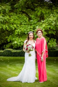 Bride and her mother at Sutton Bonington Hall wedding